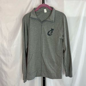 3 FOR $15 CatLadyBox Grey Zip Up Jacket, size Medium